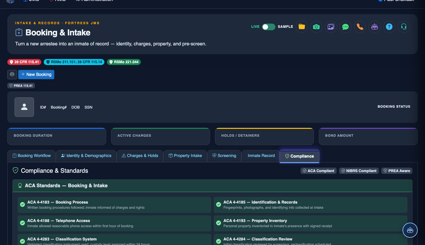 Compliance tab