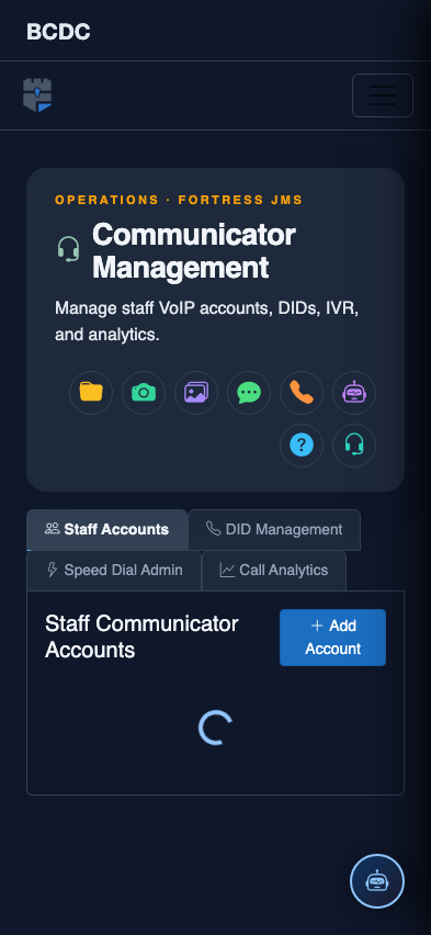 Mobile view — IVR Setup list