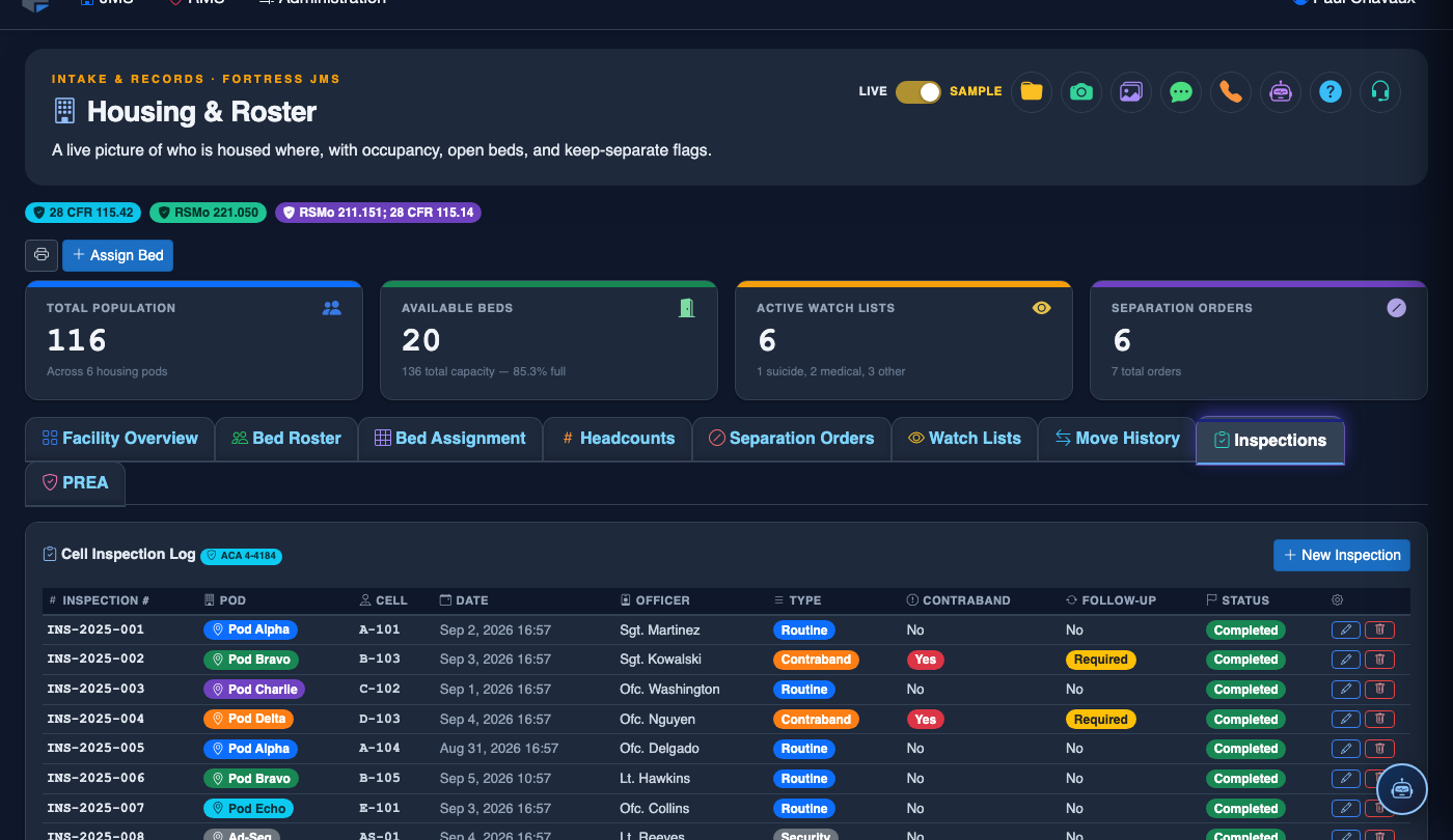 Cell Inspections screenshot