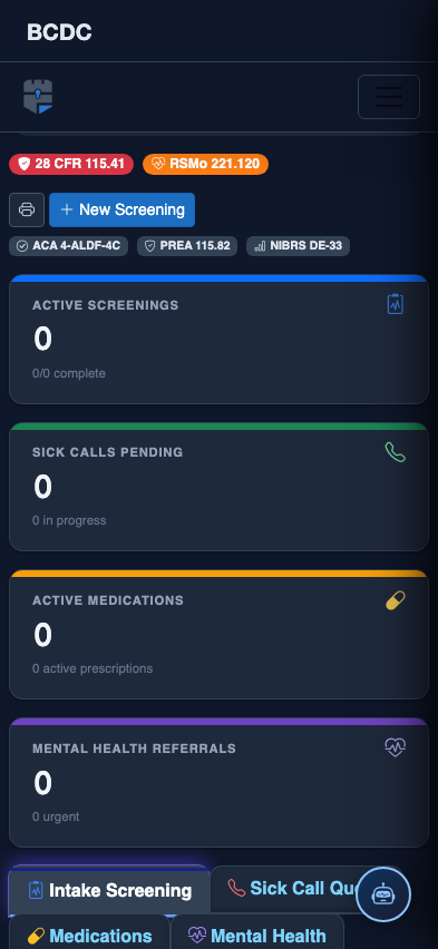 Mobile view — Dental Records detail