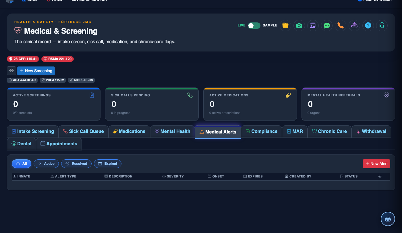 Medical Alerts screenshot