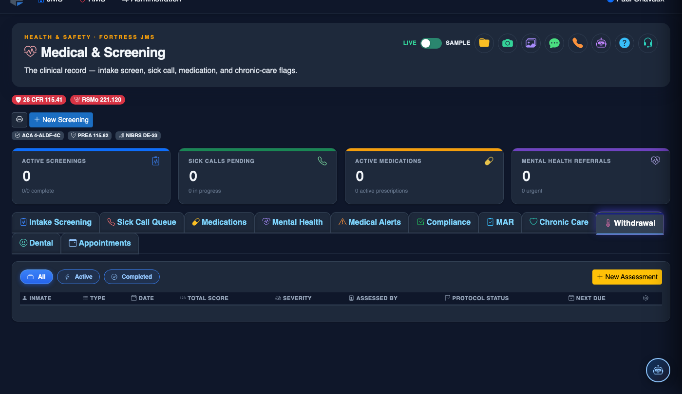 Withdrawal Management screenshot