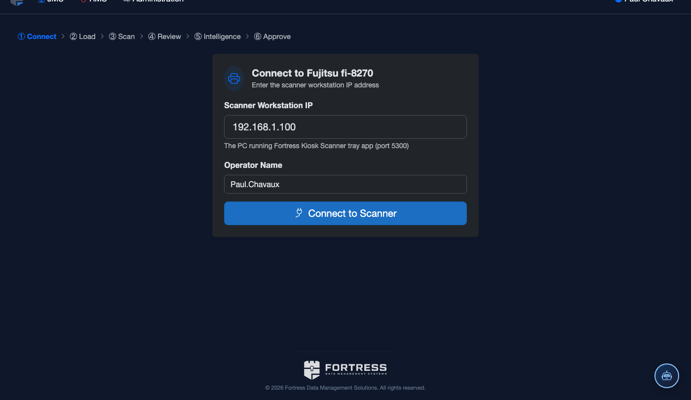 Connect to Scanner