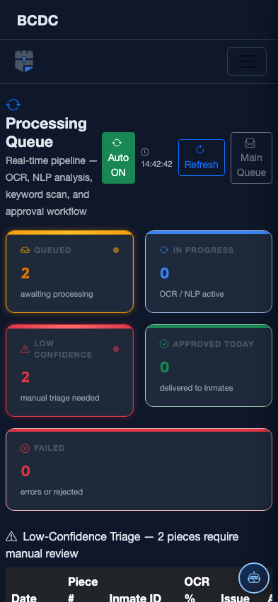 Mobile — Processing Queue